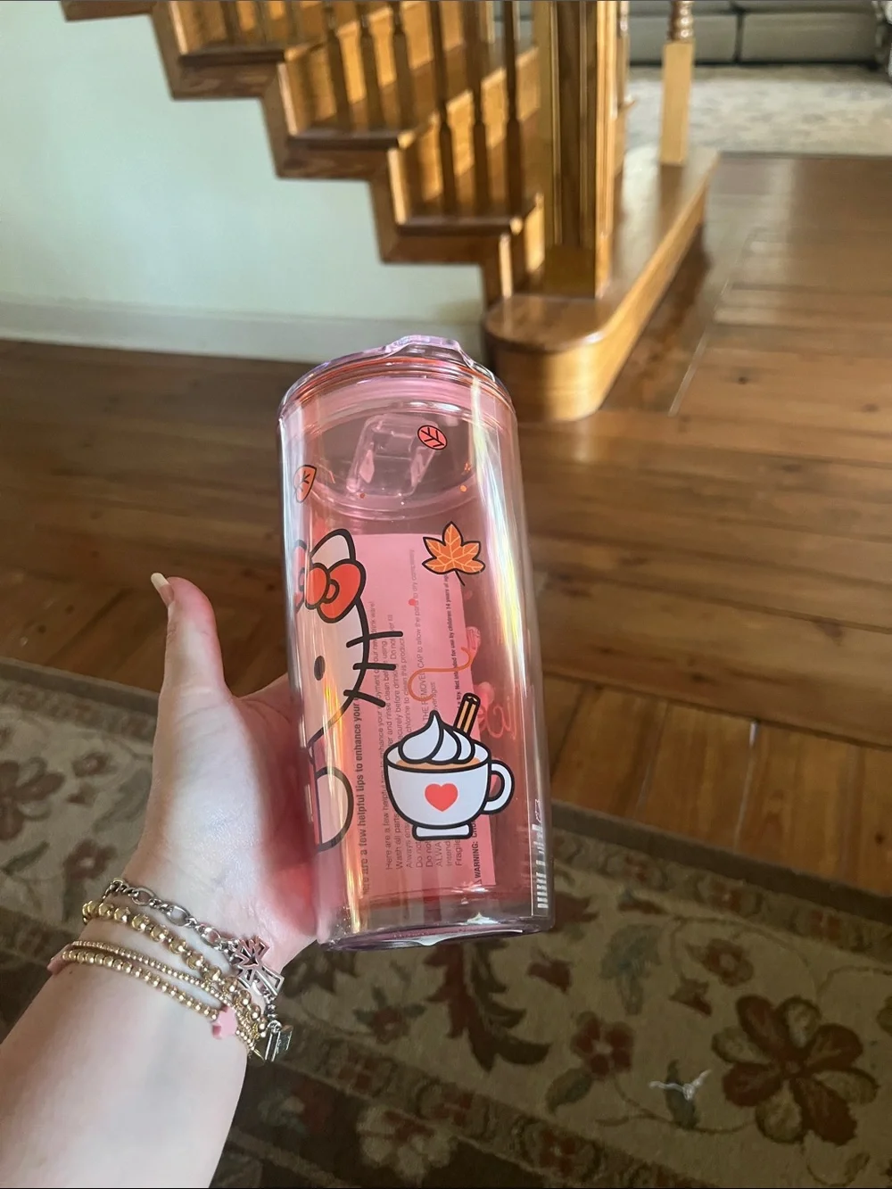 Hello Kitty cup with lid
